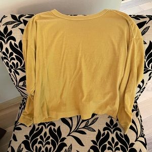 Yellow Old Navy long sleeve easy tee